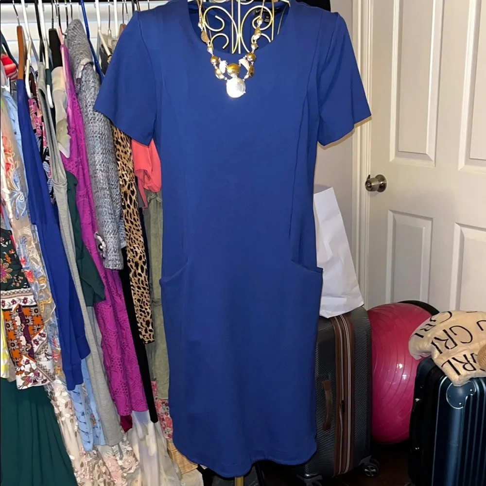 Blue Short Sleeve banana republic dress - Picture 1 of 8